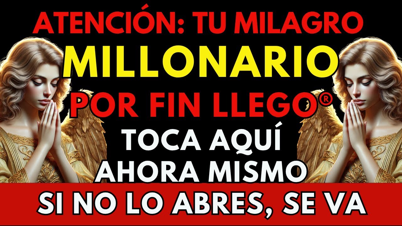 DIOS DICE: HOY ENVIARÉ UN MILAGRO ECONÓMICO A TU VIDA, ES PARA TI...