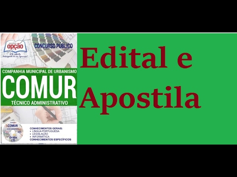 Apostila para o Cargo Técnico Administrativo Edital Concurso COMUR 2017