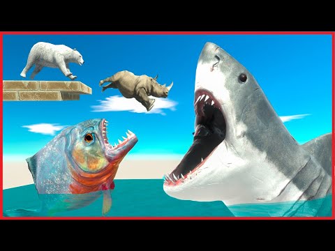 DON'T FALL in AQUATIC TANK and PASS THROUGH INDOMINUS REX - Animal Revolt Battle Simulator