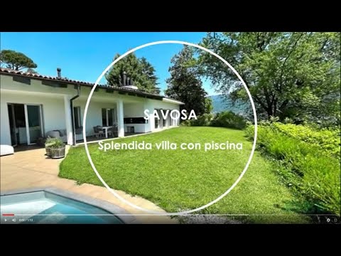Splendida villa con piscina in zona esclusiva in vendita a Savosa