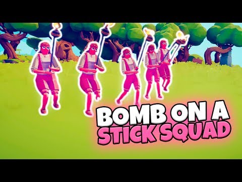 BOMB ON A STICK SQUAD VS EVERY UNIT | TABS PIRATE UPDATE