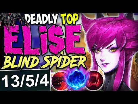 DEADLY TOP LANE ELISE | FASTEST BLIND SPIDER EVER | Elise vs Tryndamere TOP PBE SEASON 8 Gameplay