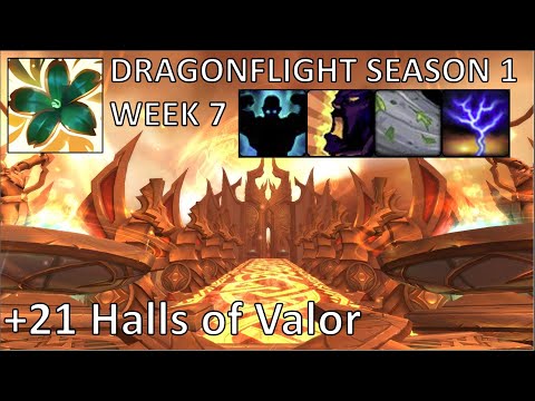 +21 Halls of Valor (Fortified) | Preservation Evoker PoV M+ | Dragonflight Mythic Plus