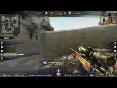 EnVyUs kennyS' Insane Clutch Destroys Dignitas | CS:GO GAMEPLAY HIGHLIGHT
