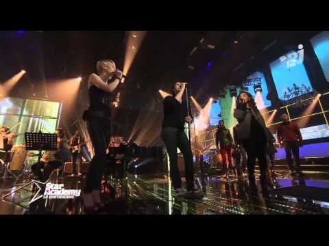 Josh Groban en répétitions avec les finalistes de la Star Academy (2013)