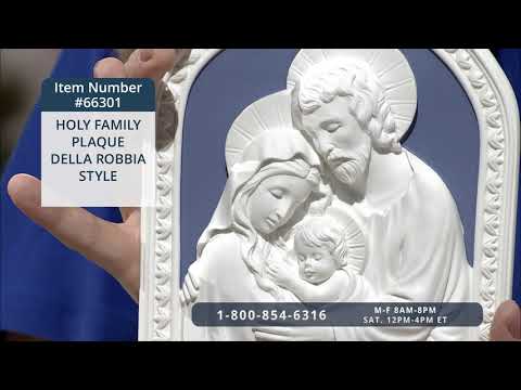 66301_HOLY FAMILY PLAQUE DELLA ROBBIA STYLE