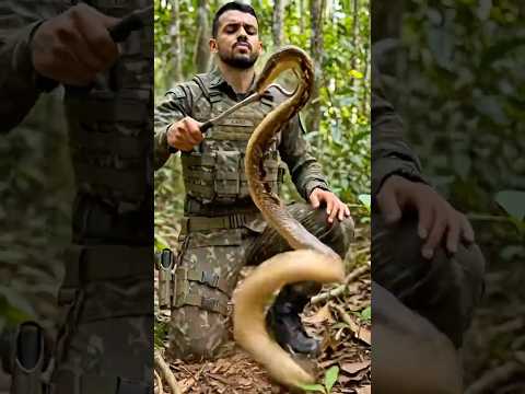 Coloquei uma câmera na cabeça da cobra e capturei imagens incríveis