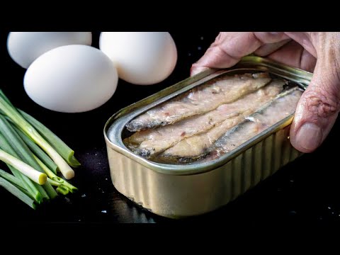 Sardines and eggs are the best dinner in 10 minutes. Better than meat!