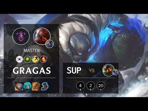 Gragas Support vs Nautilus - KR Master Patch 10.14