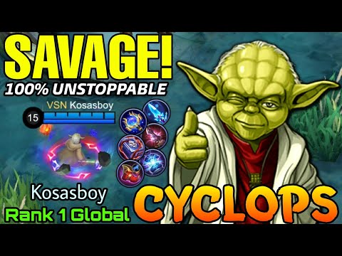 100% Unstoppable Cyclops the Master Yoda! - Top 1 Global Cyclops by Kosasboy - Mobile Legends