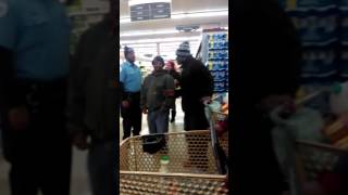 The old man got mad because I let someone in front of me because he was turned up