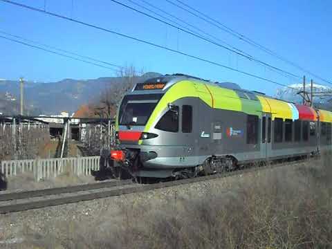 14.02.2017. TRENO FLIRT ETR 170 SAD IN TRANSITO A PONTE ADIGE (BZ).