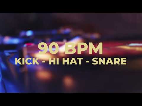 90 BPM METRONOME | KICK - HI HAT - SNARE