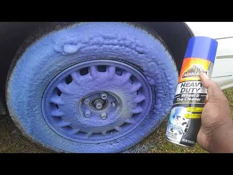 New armorall heavyduty wheel & tire cleaner demo review goes on blue 😆 lol