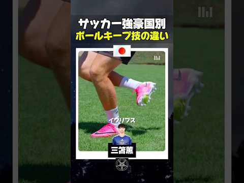 サッカー強豪国別ボールキープ技の違い