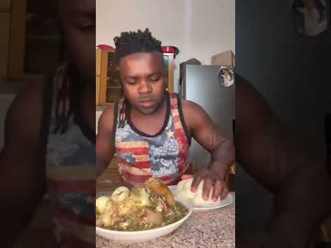 #short this is how to eat fufu #short follow for more