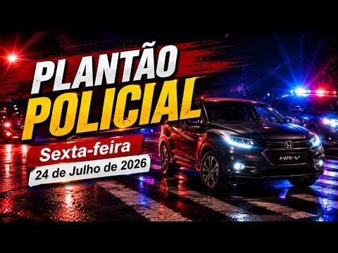 Plantão Policial, sexta-feira, 24 de julho de 2026