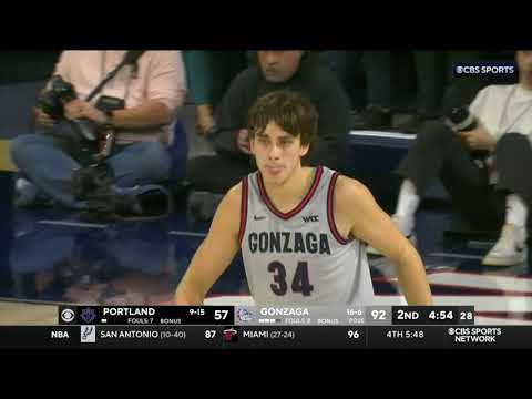 Braden Huff 25 Points vs Portland | Full Highlights for Gonzaga 02-07-24