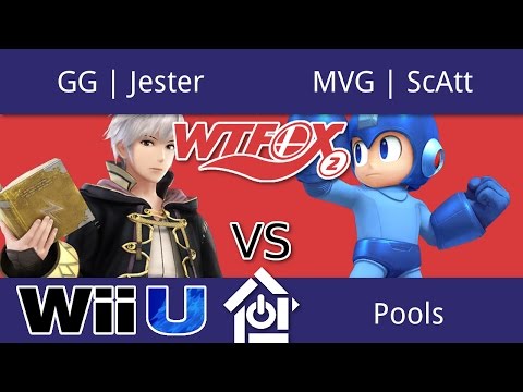 WTFox2 - GG | Jester (Robin) vs MVG | ScAtt (Megaman) - Smash 4 Pools