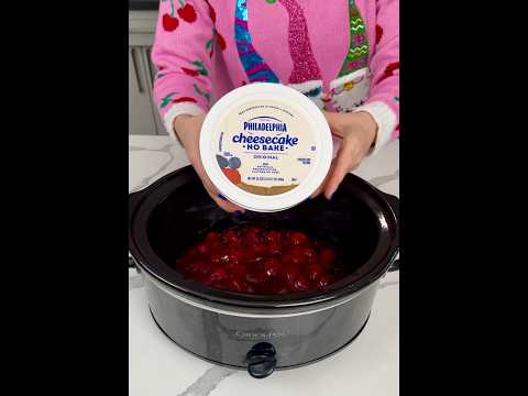 Easy 4 ingredient crockpot dessert!