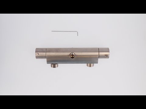 Hotbath Buddy 016 douchethermostaat met 2-weg stop omstel geborsteld nikkel