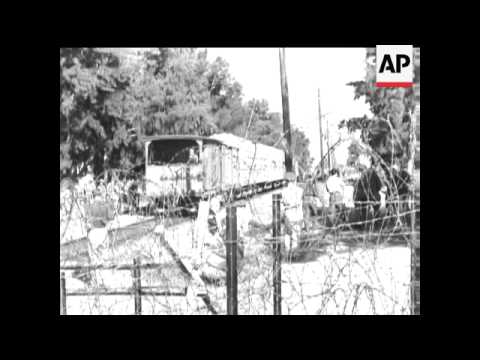 ARRIVAL OF U N POLICE FORCE - NO SOUND