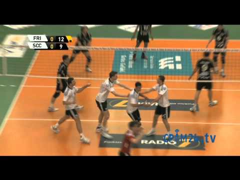 Volleyball Play-Offs Finalspiel 1 VfB Friedrichshafen - SCC Berlin Teil 1