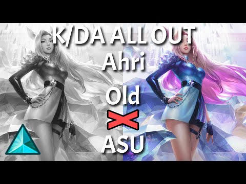 How is K/DA ALL OUT Ahri REWORKED? | Skin Comparison