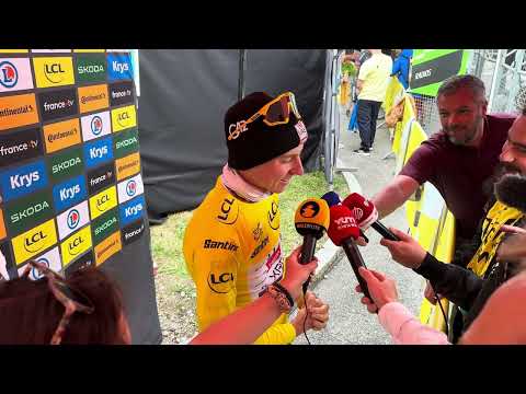 Tadej POGACAR EXTREMELY RELIEVED after VINGEGAARD ACCEPTS DEFEAT