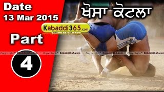 Khosa Kotla (moga) Kabaddi Tournament 13 Mar 2015 Part 1 by Kabaddi365.com