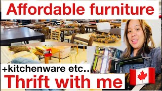 WHERE TO BUY AFFORDABLE FURNITURE AND KITCHENWARE|THRIFT WITH ME |UKAY-UKAY| CALGARY|sarah buyucan