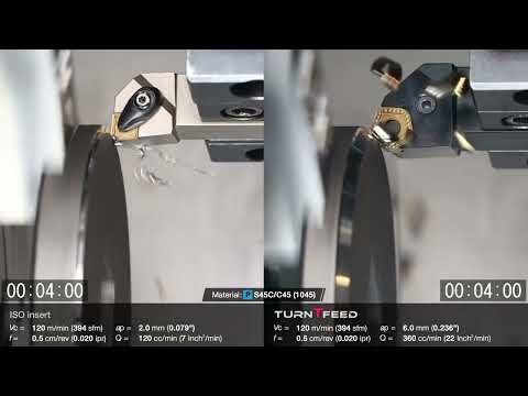 Demonstration #14 - Holder for high cutting depth realizes double speed cutting!