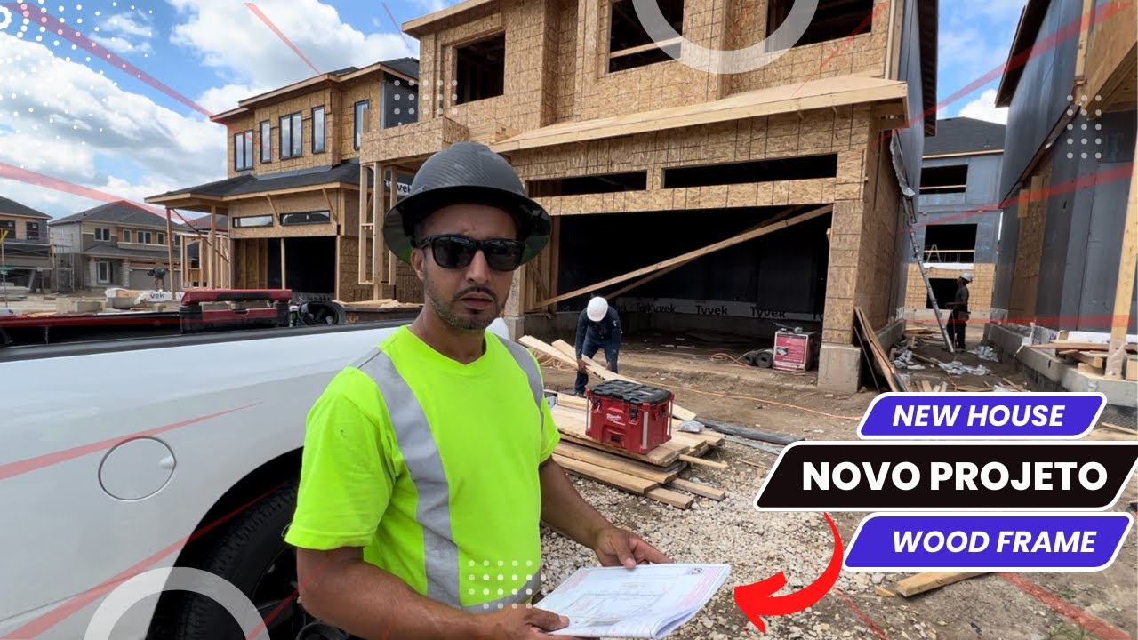 Mais uma casa em execução Wood Frame #brasileirosnocanada #carpintaria #canada #usa #woodframe
