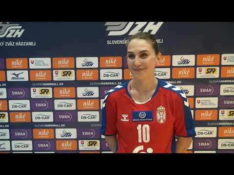 Jovana Kovačević posle utakmice Slovačka - Srbija