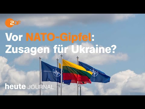 heute journal vom 09.07.2023 Nato-Gipfel in Litauen, Ahrtal-Flut (english)