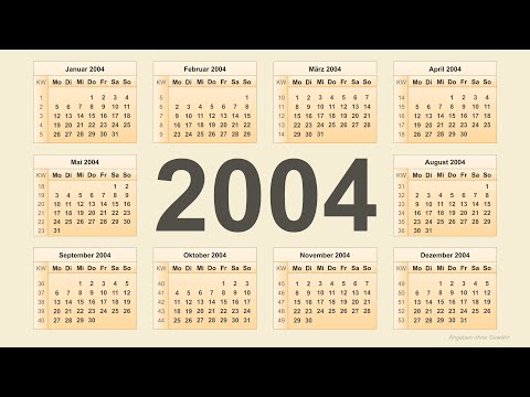 Kalender 2004
