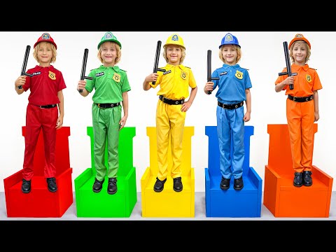 Academia de policía para niños con Katya