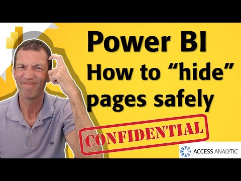 How to hide a Power BI page securely
