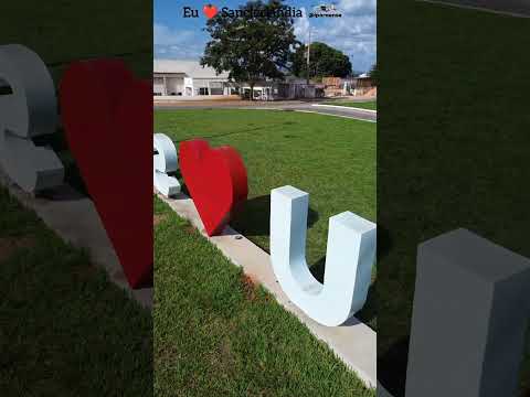 SANCLERLÂNDIA GOIÁS, PROJETO VISÃO AÉREA - MONUMENTO "EU AMO SANCLERLÂNDIA".