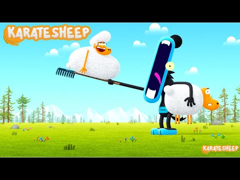 Karate Sheep - Track and Field Puppy Troubles Fancy New Toy S1E6 Part 3  @KarateSheep @netflixanime