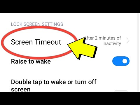 Screen Timeout Setting In Redmi | Screen Timeout Setting In Redmi Note 10 Pro