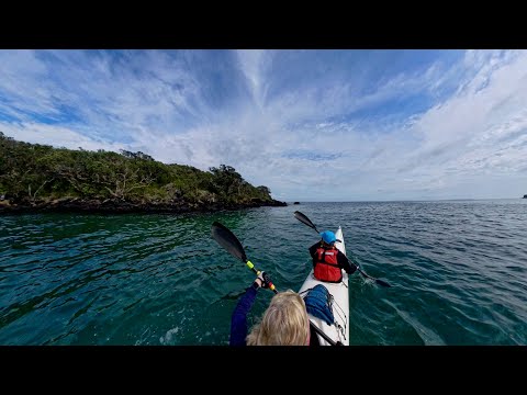 Rangitoto Island sea kayaking: from Gardiner Gap to Rangitoto Beacon