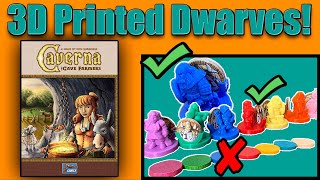 3D Printed Dwarves for Caverna! | 3D Gaming