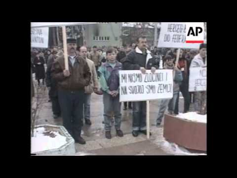 Bosnia - Women March Through Vitez
