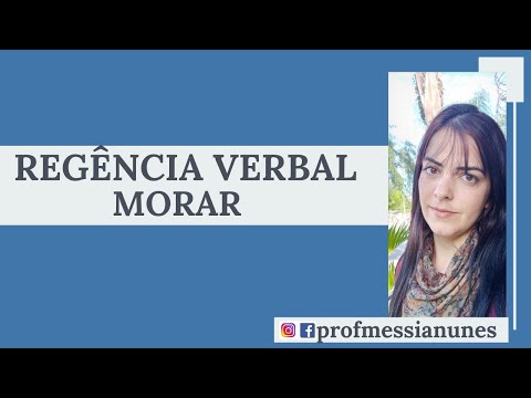 Regência Verbal ( morar)