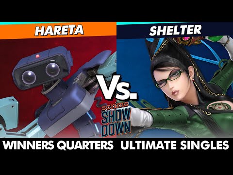Scrims Showdown 104 Winners Quarters - Hareta (R.O.B.) Vs. Shelter (Bayonetta) SSBU Ultimate