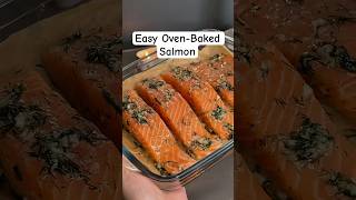 Easy Oven-Baked Salmon🐟🍋 (Juicy and Ready in 20 Minutes) #recipe #dinnerideas #easycooking #salmon