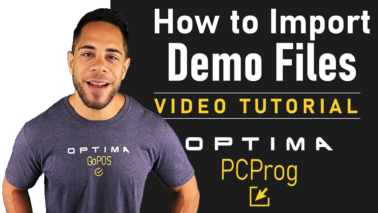 How to Import Demo Program Files into Optima PCProg