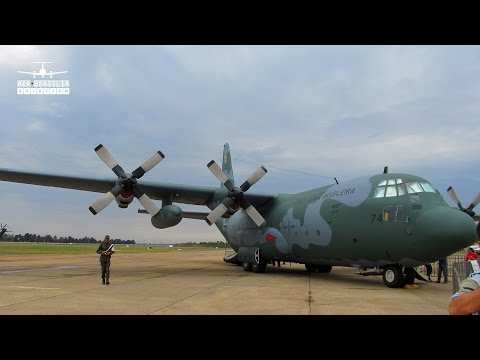 C-130 Engine Start | Lockheed KC-130 Hercules da FAB | Puchback, Taxi and Takeoff | Avião Decolando