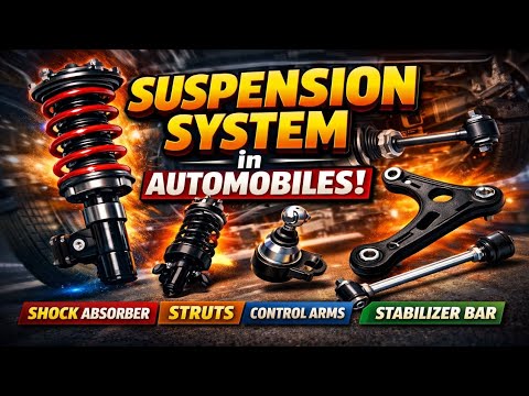 Suspension systems in Automobiles Shock Absorber, Struts, Control Arms & Stabilizer Bar( Part-3)